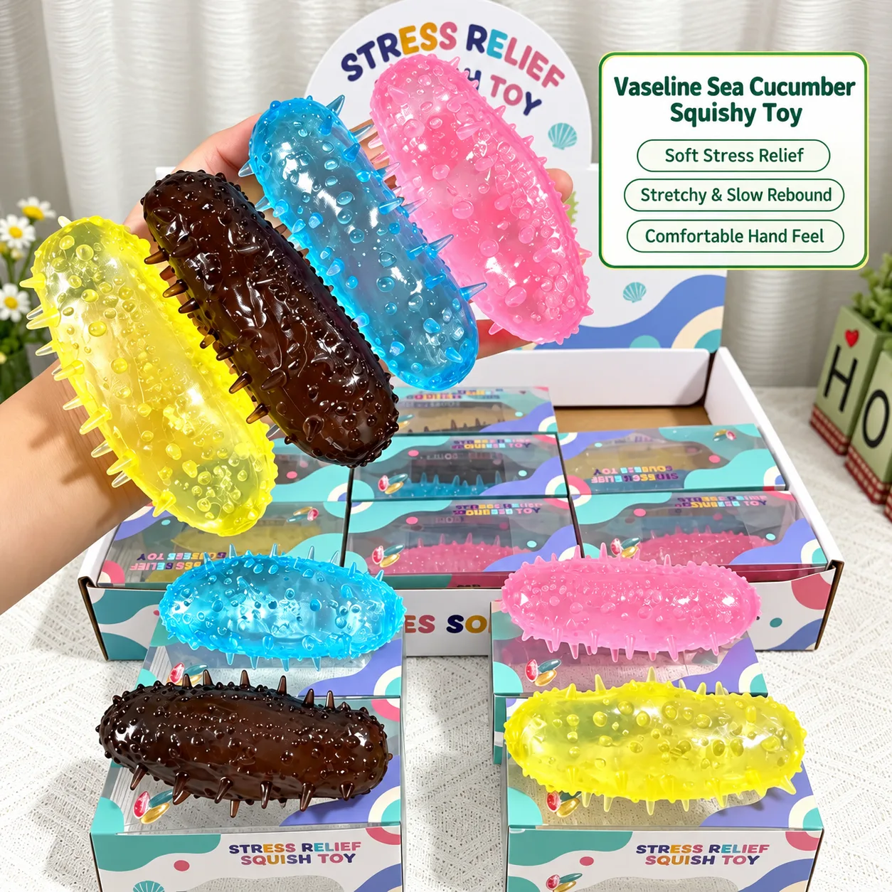 Vaseline Sea Cucumber Slow Rebound Squishy Toy Wholesale Squishy Toy 5