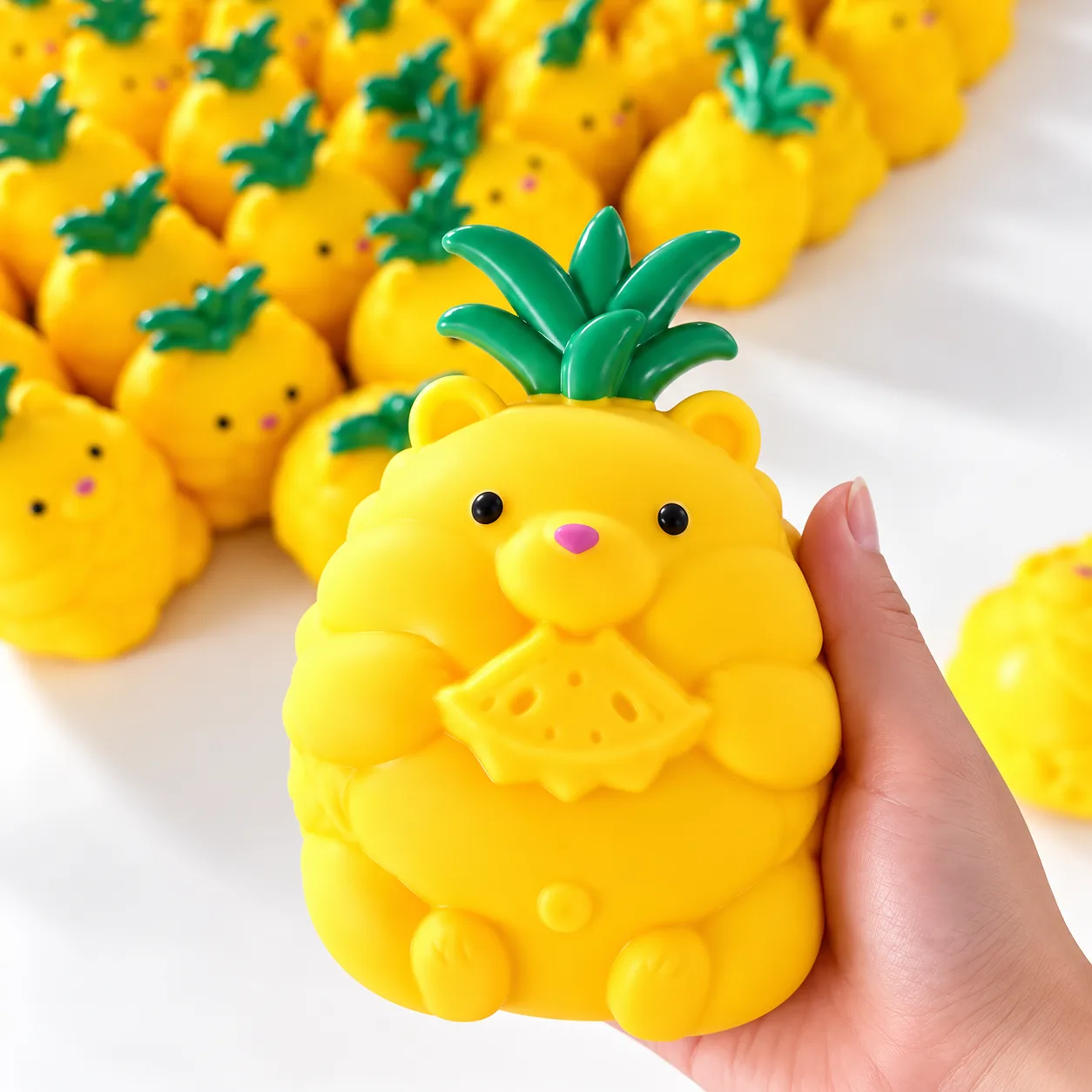 Pineapple Bear Squishy Toy Soft TPR Stress Relief Fidget Toy Wholesale Squishy Toy 5