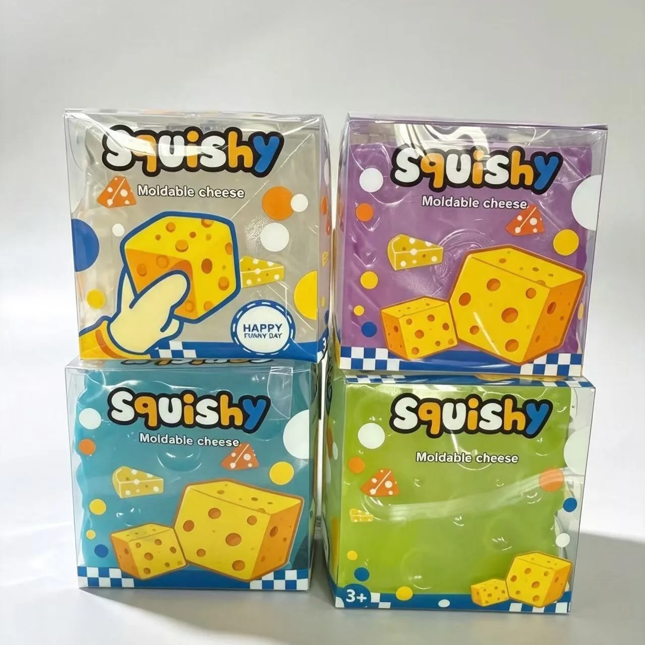 Moldable Milk Cheese Squishy Toy Jelly Cube Stress Relief Toy Wholesale Squishy Toy 9
