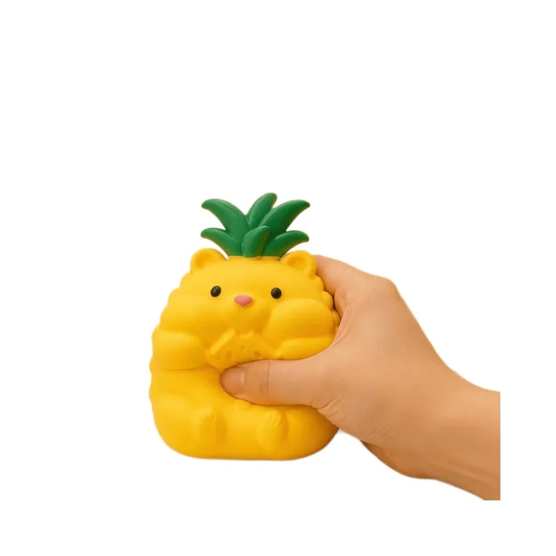Pineapple Bear Squishy Toy Soft TPR Stress Relief Fidget Toy Wholesale Squishy Toy 4