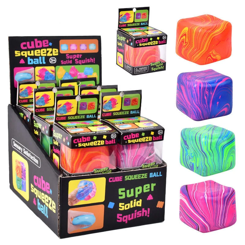Marble Ice Cube Squishy Toy Slow Rising Stress Relief Cube Wholesale Squishy Toy 4