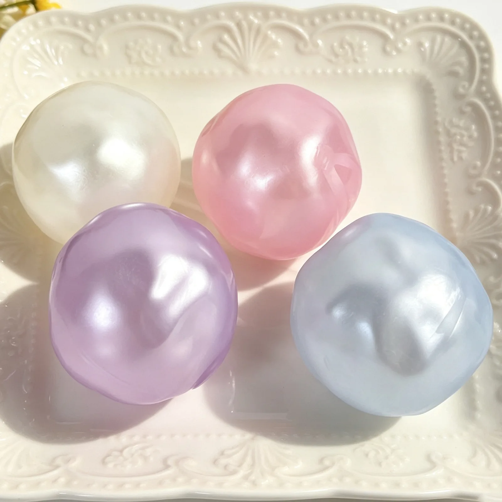 Pearlescent Coconut Oil Squishy Ball Stress Relief Toy Wholesale Pearlescent Coconut Oil Squishy Ball Stress Relief Toy Wholesale Squishy Toy