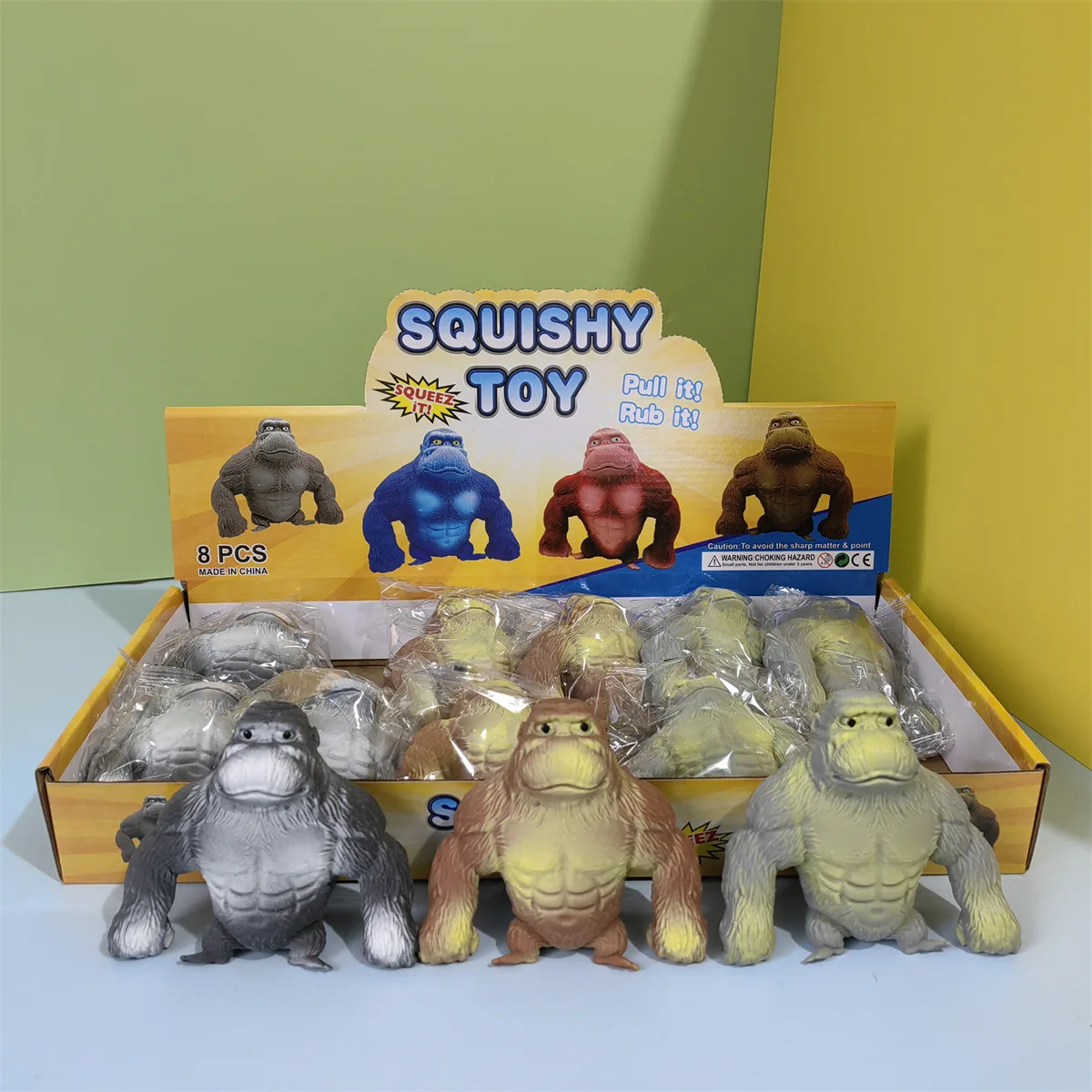 Muscular Gorilla Squishy Toy Stretchy Stress Relief Toy Wholesale Squishy Toy 7