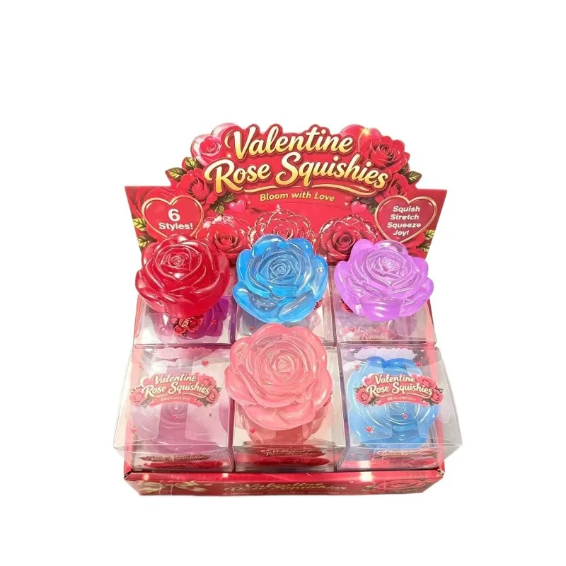 Valentine Rose Vaseline Squishy Toy Soft TPR Stress Relief Novelty Wholesale Squishy Toy 2