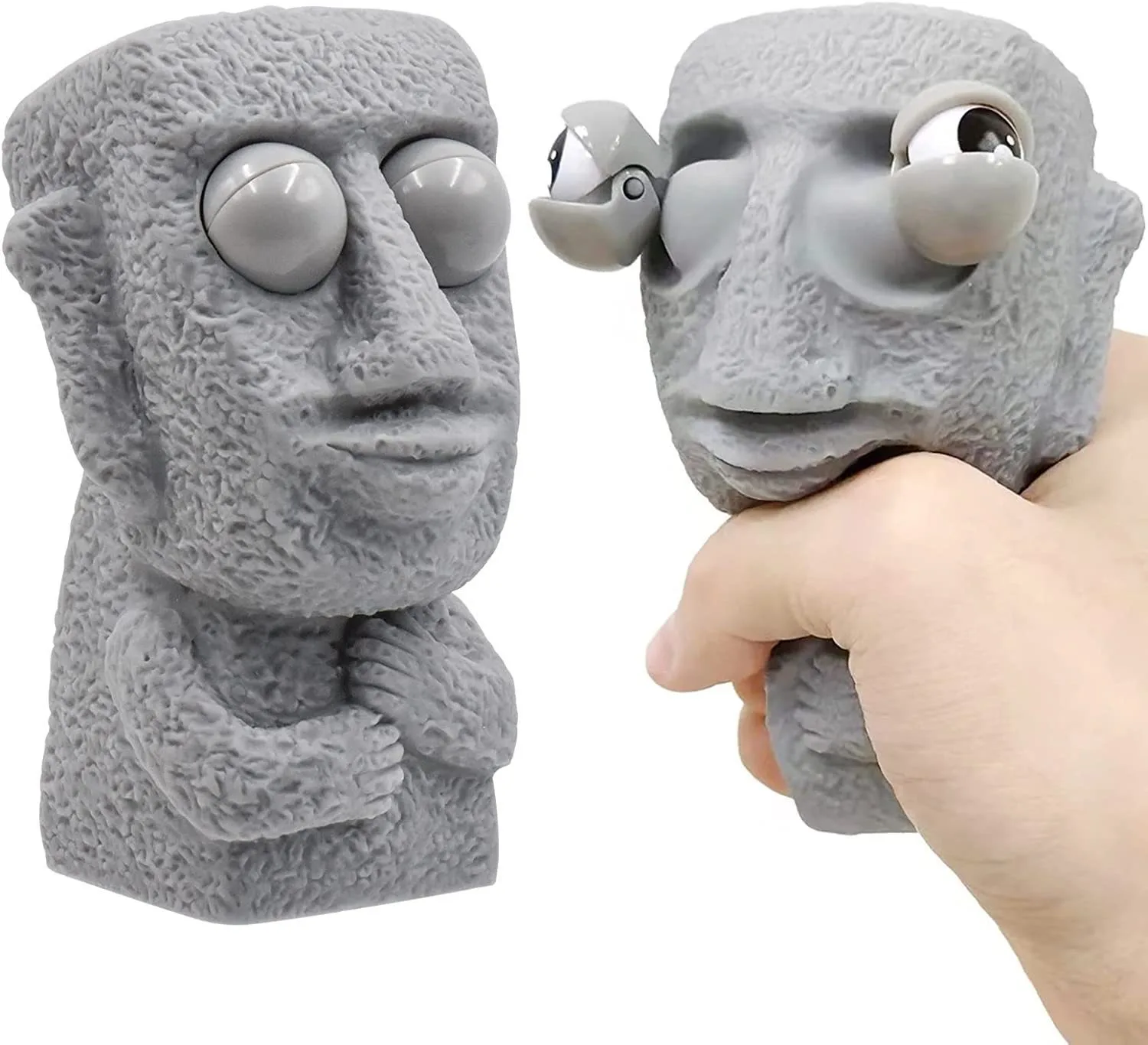 Pop-Eyed Stone Man Squishy Toy TPR Stress Relief Fidget Toy Wholesale Squishy Toy 4