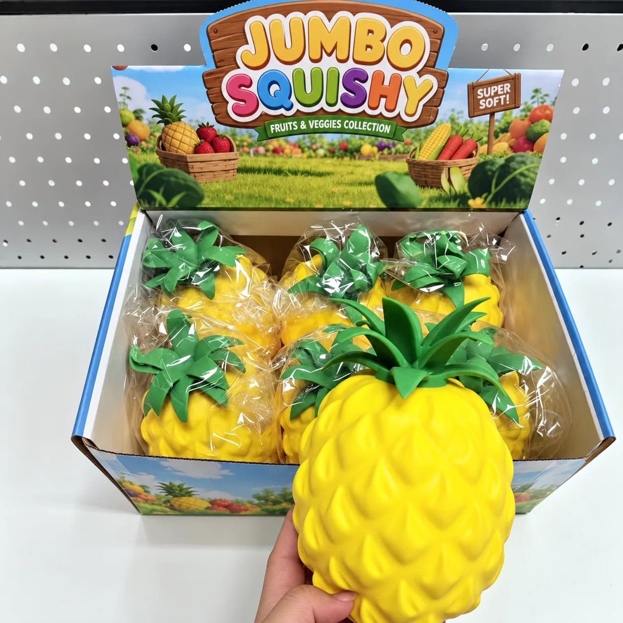 Jumbo Pineapple Squishy Toy Slow Rising TPR Stress Relief Toy Wholesale Squishy Toy 4