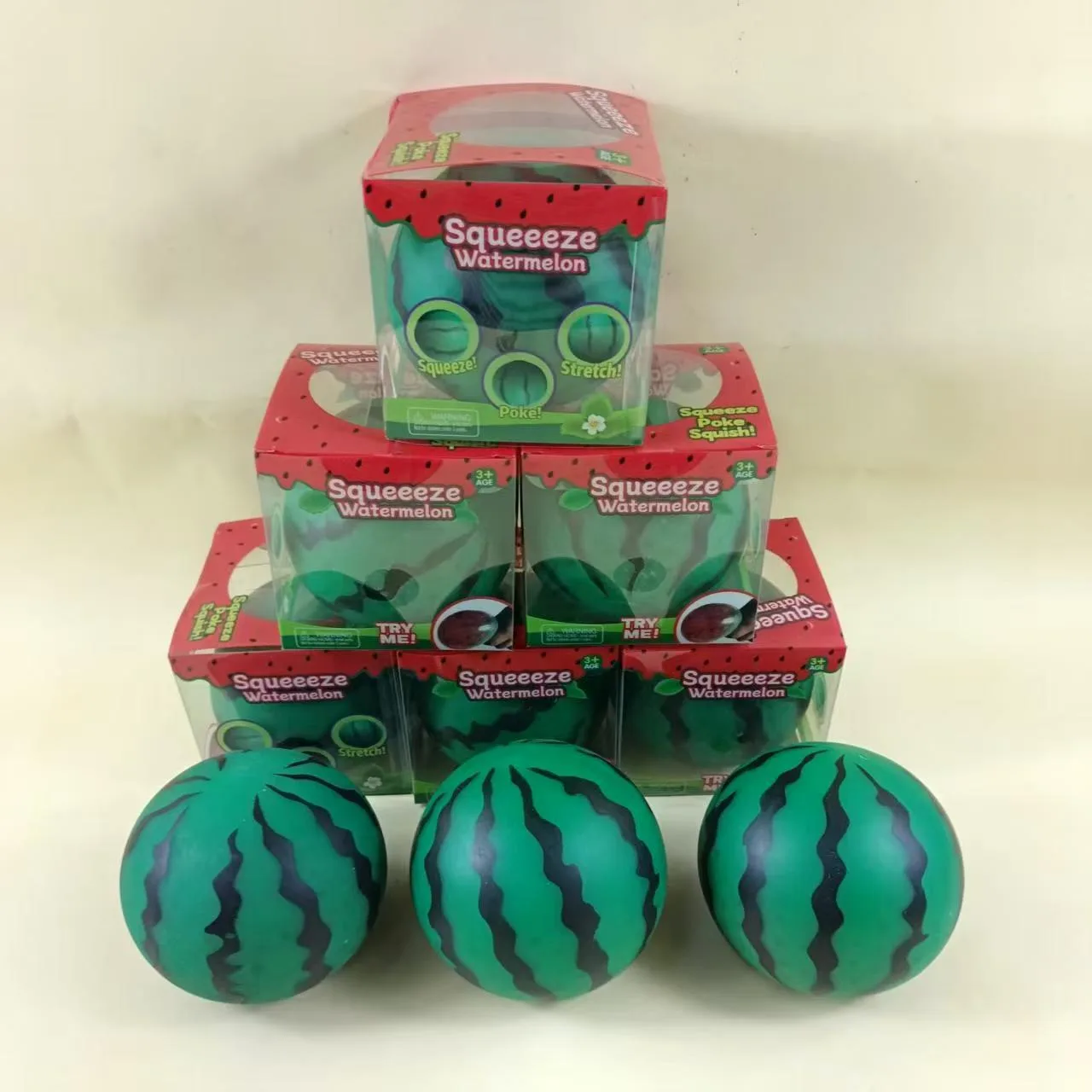 Large Bead-Filled Watermelon Squishy Toy Realistic Fruit Stress Relief Ball Wholesale Squishy Toy 2