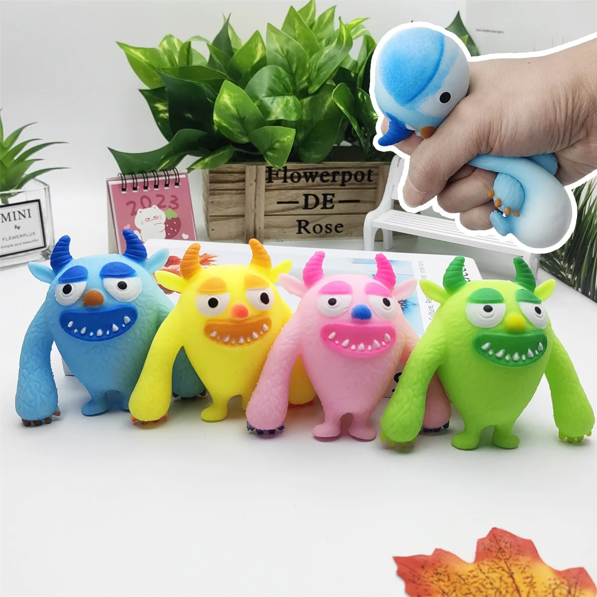 Monster Squishy Toy TPR Soft Stress Relief Squeeze Toy