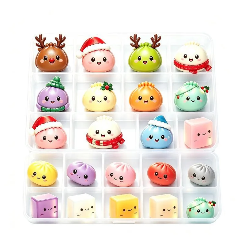 24-Day Christmas Countdown Advent Calendar Dumpling Squishy Blind Box DIY Toy Set Wholesale Squishy Toy 2