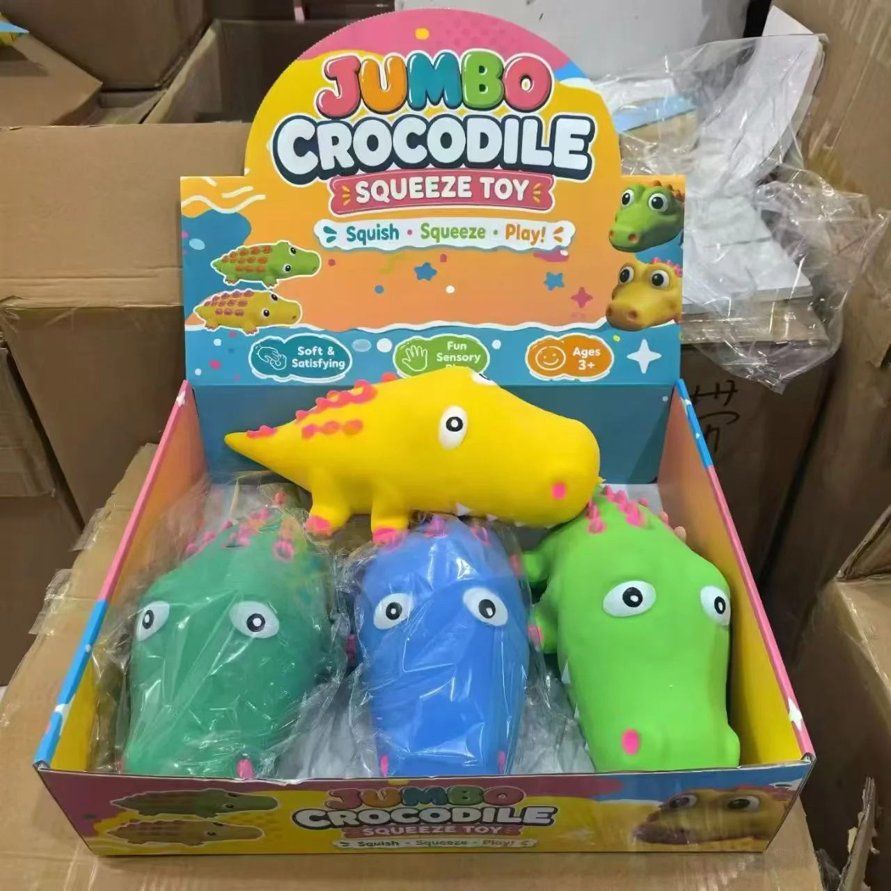 Jumbo Crocodile Squishy Toy TPR Slow Rebound Stress Relief Toy Wholesale Squishy Toy 7