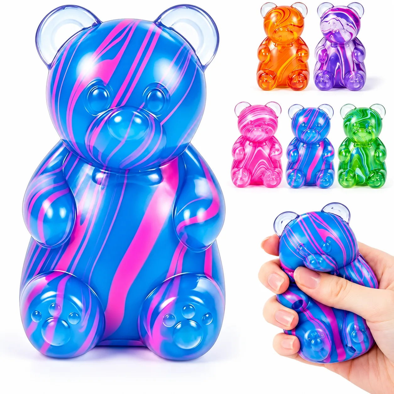 Marbled Bear Squishy Toy Soft Slow-Rising Stress Relief Toy Wholesale Squishy Toy 2