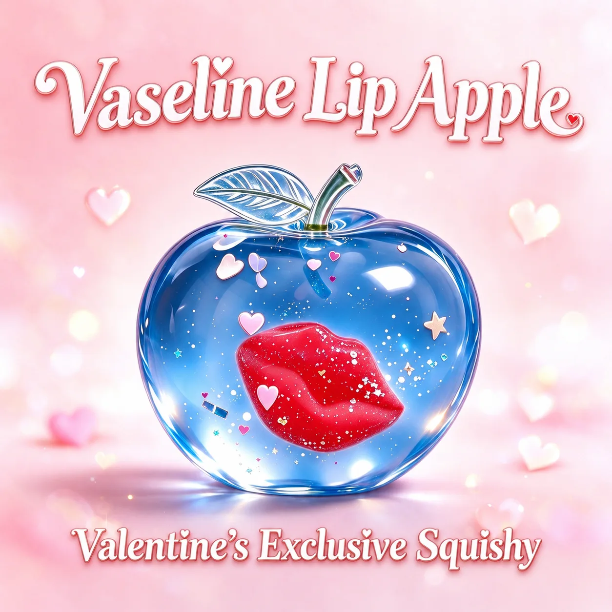 Valentine's Apple Red Lip Transparent TPR Squishy Toy Wholesale Squishy Toy 2