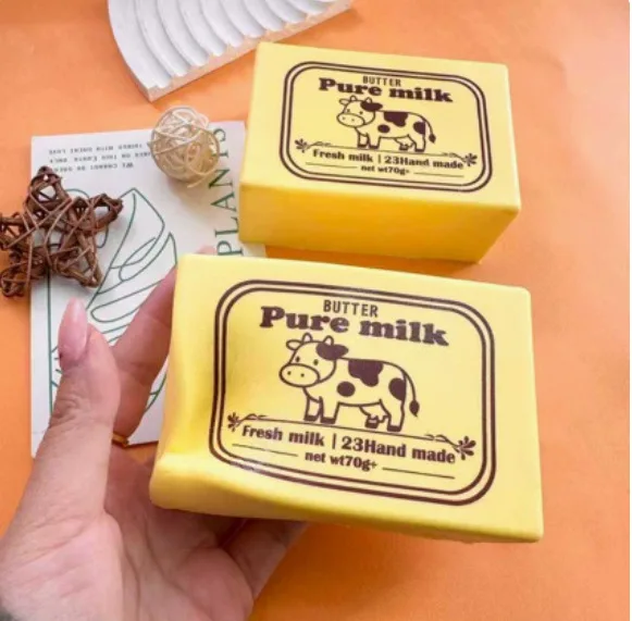 American Style PU Super Soft Butter Block Squishy Toy Slow Rising Stress Relief Finger Suction Toy Wholesale Squishy Toy 4