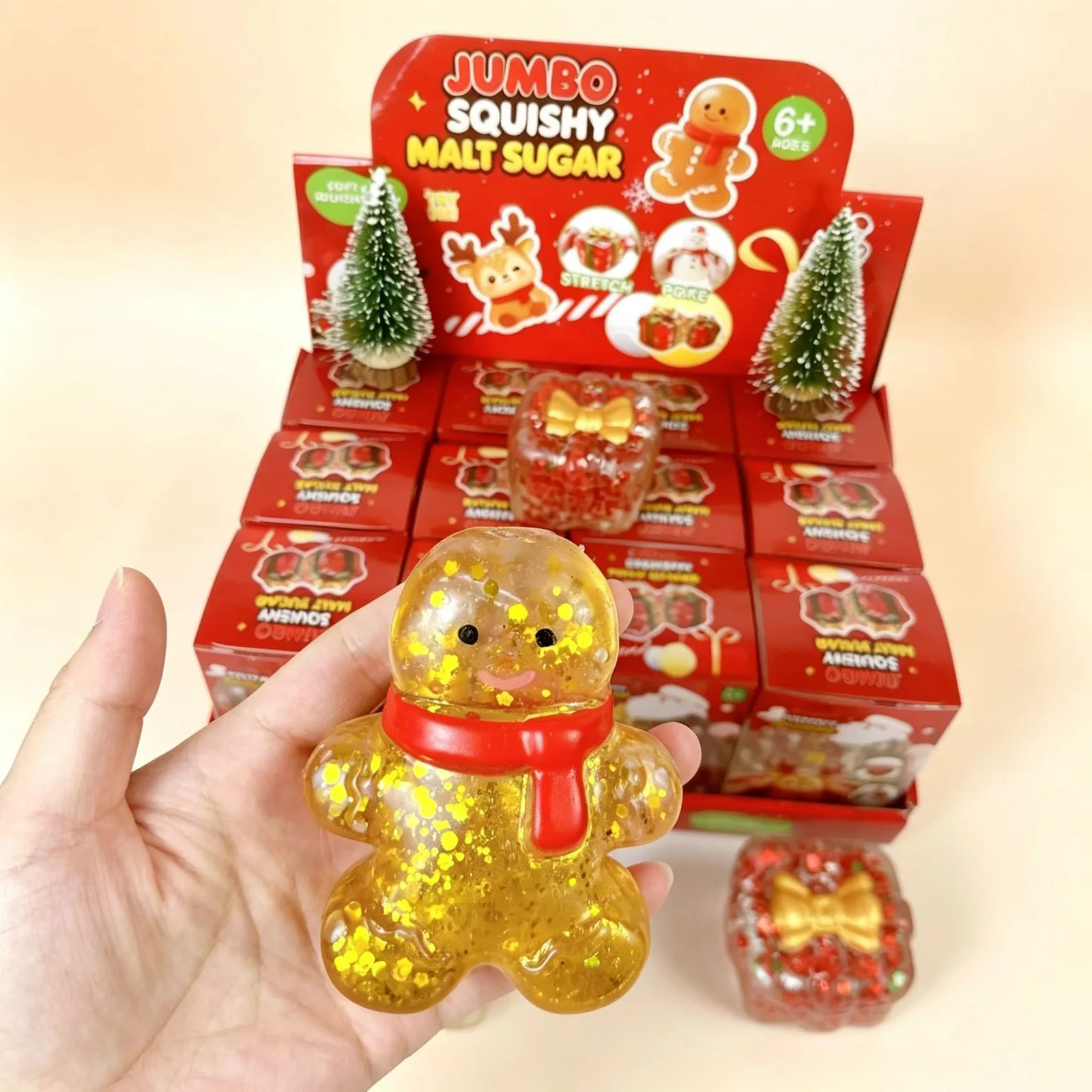 Christmas Reindeer Snowman Gingerbread Man Malt Sugar Slow Rising Squishy Toy Wholesale Squishy Toy 4