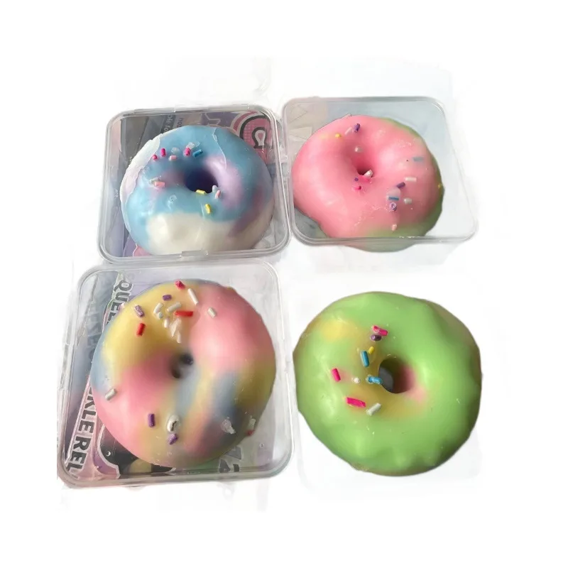 Crispy Donut Squishy Toy Soft Stress Relief Fidget Toy