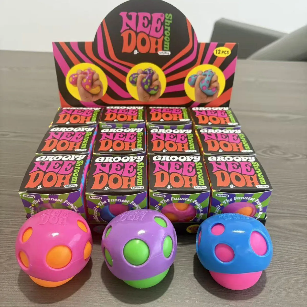 Mushroom Squishy Toy with Surprise Ball Inside TPR Stress Relief Fidget Toy Wholesale Squishy Toy 5