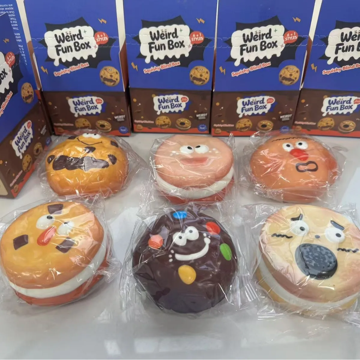 Large Slow Rebound Weird Fun Box Cookie Squishy Toy