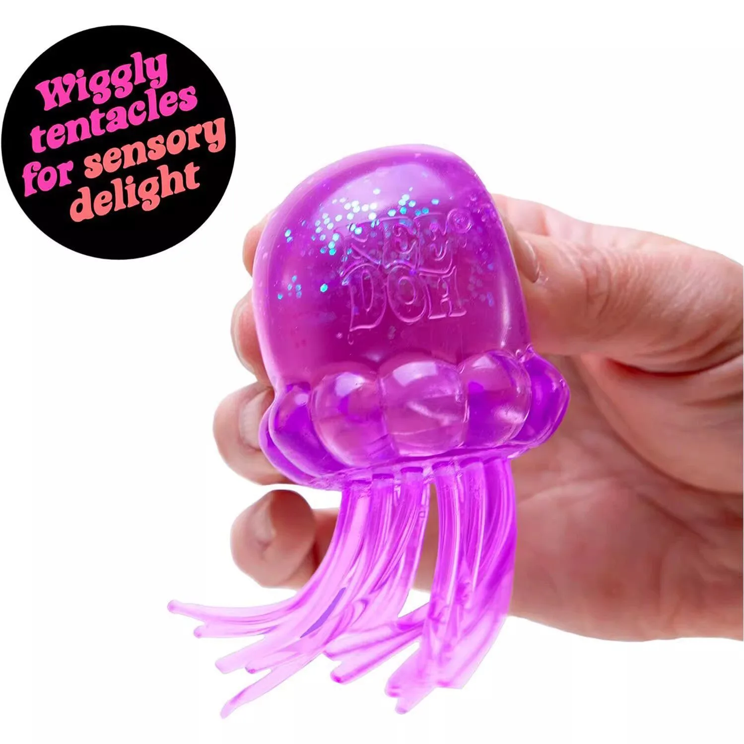 Glitter Jellyfish Squishy Toy Slow Rising Stress Relief Toy Wholesale Squishy Toy 6