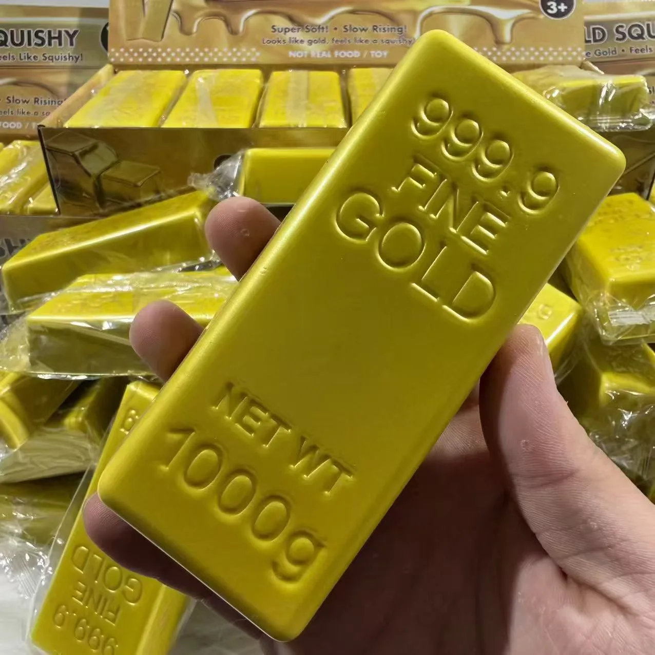 Realistic Gold Bar Squishy Toy Slow Rising Stress Relief Toy Wholesale Squishy Toy 4