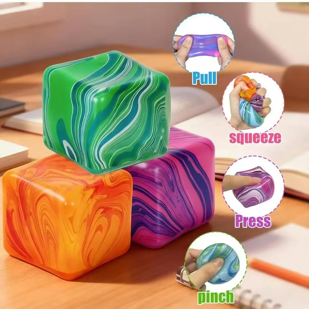 Marble Ice Cube Squishy Toy Slow Rising Stress Relief Cube Wholesale Squishy Toy 5