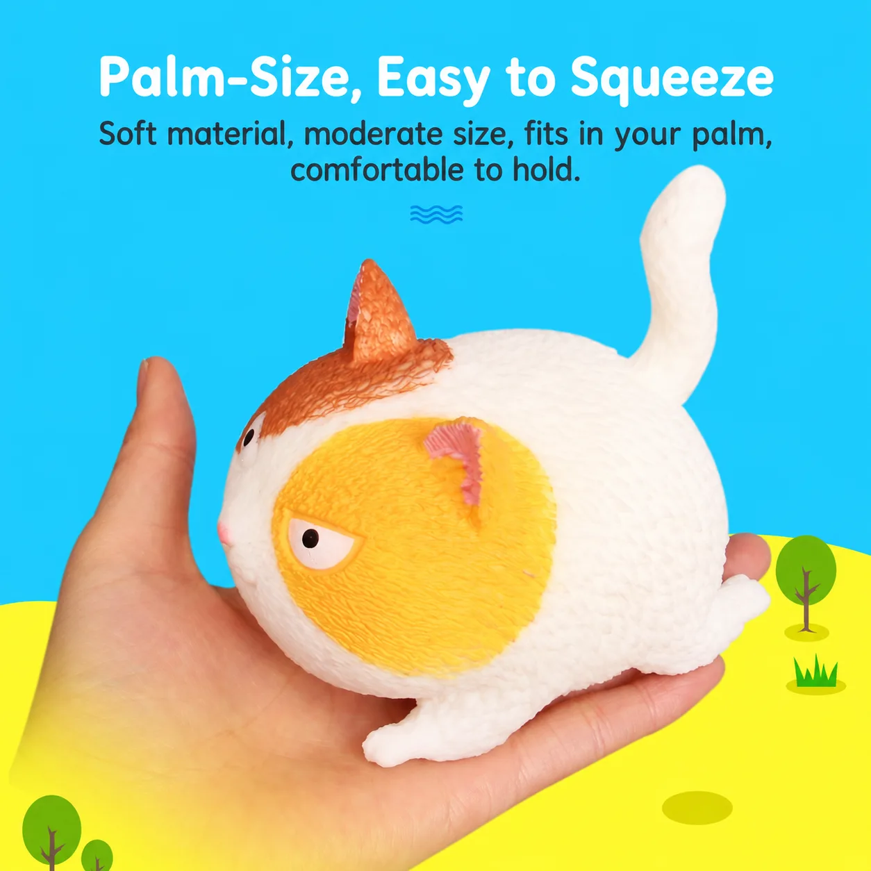 Angry Cat Squishy Toy Soft Cat Stress Relief Squeeze Toy Wholesale Squishy Toy 6