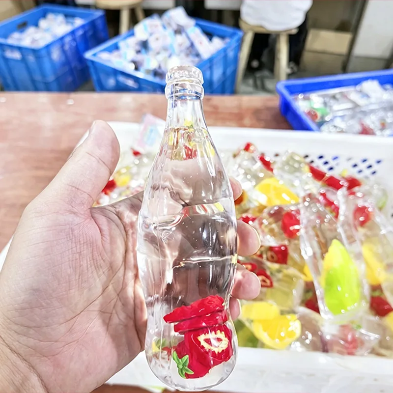 Transparent Soda Bottle Fruit Squishy Toy Soft TPR Stress Relief Toy Wholesale Squishy Toy 3