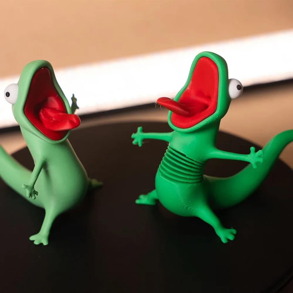 Spring Lizard Tom Fidget Toy 3D Printed Articulated Lizard Stress Relief Toy Wholesale Squishy Toy 5