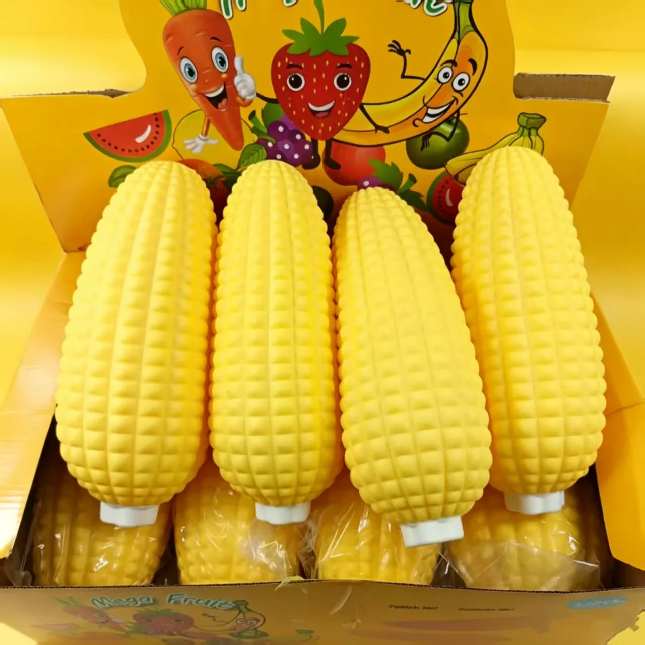 Large Realistic Corn Squishy Toy Soft TPR Stress Relief Toy
