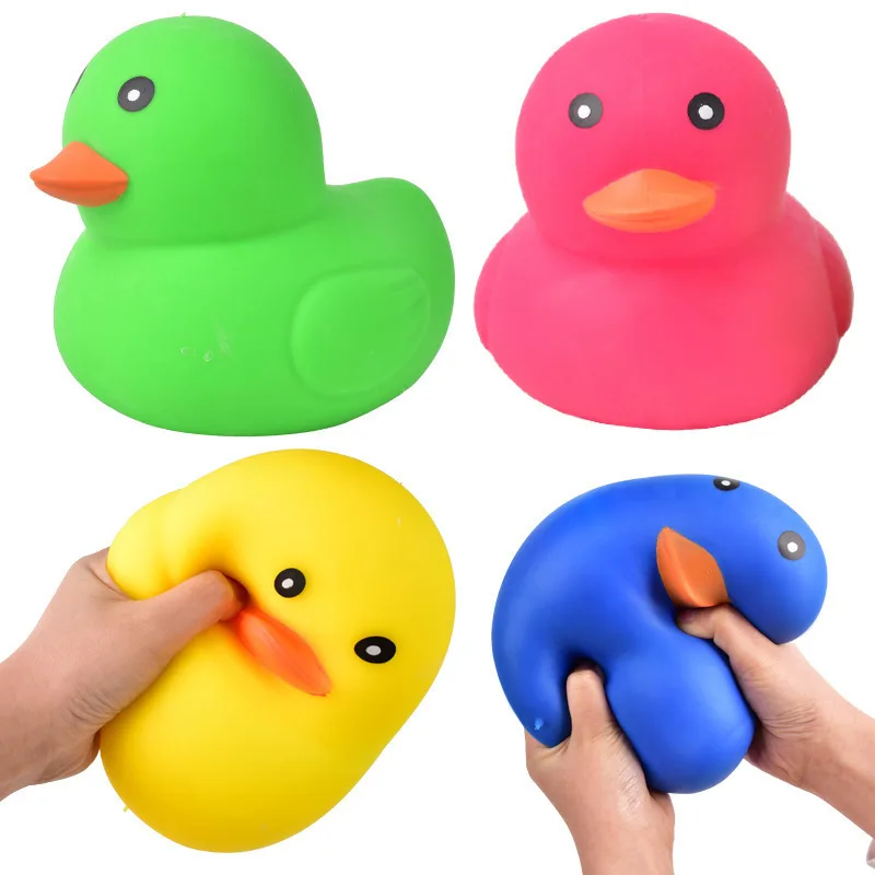 Large TPR Squishy Rubber Duck Toy Soft Stress Relief Squeeze Toy