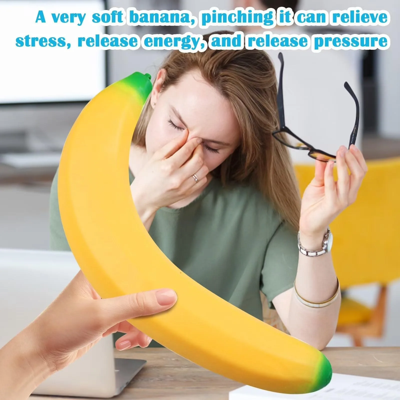 45cm Giant Banana Squishy Toy Slow Rising Stress Relief Toy Wholesale Squishy Toy 6