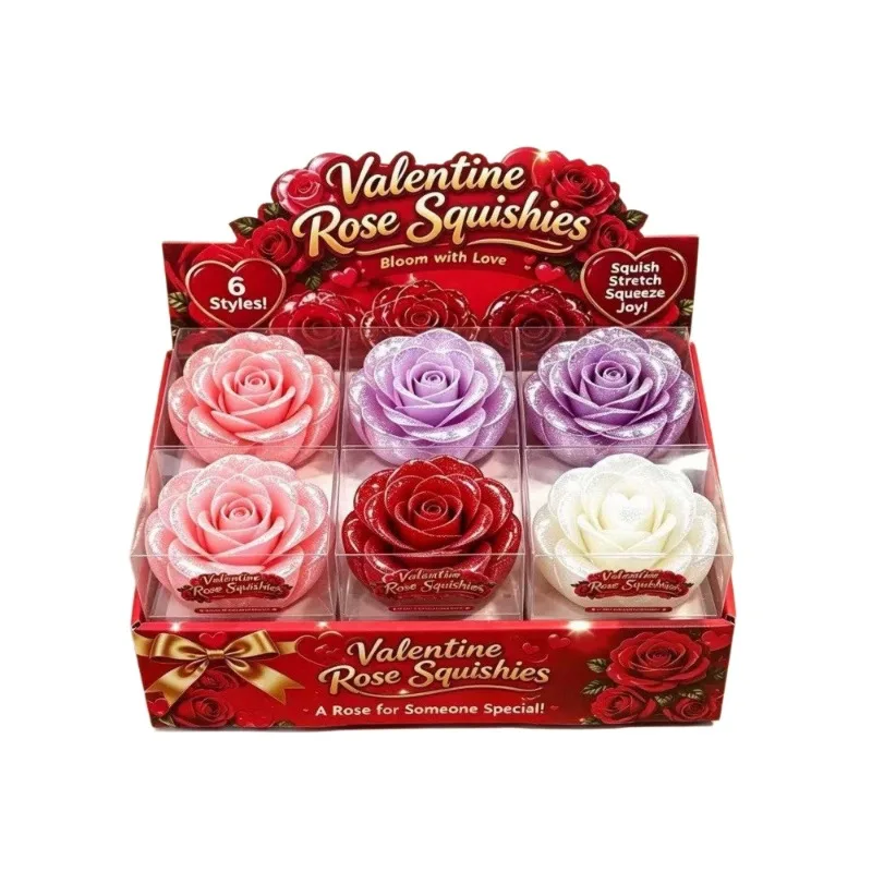Valentine Rose Vaseline Squishy Toy Soft TPR Stress Relief Novelty Wholesale Squishy Toy 4