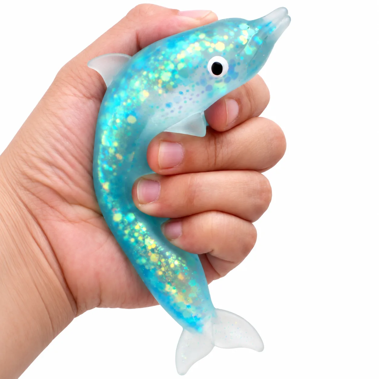 Maltose Dolphin Squishy Toy Glitter-Filled Stress Relief Toy Wholesale Squishy Toy 4