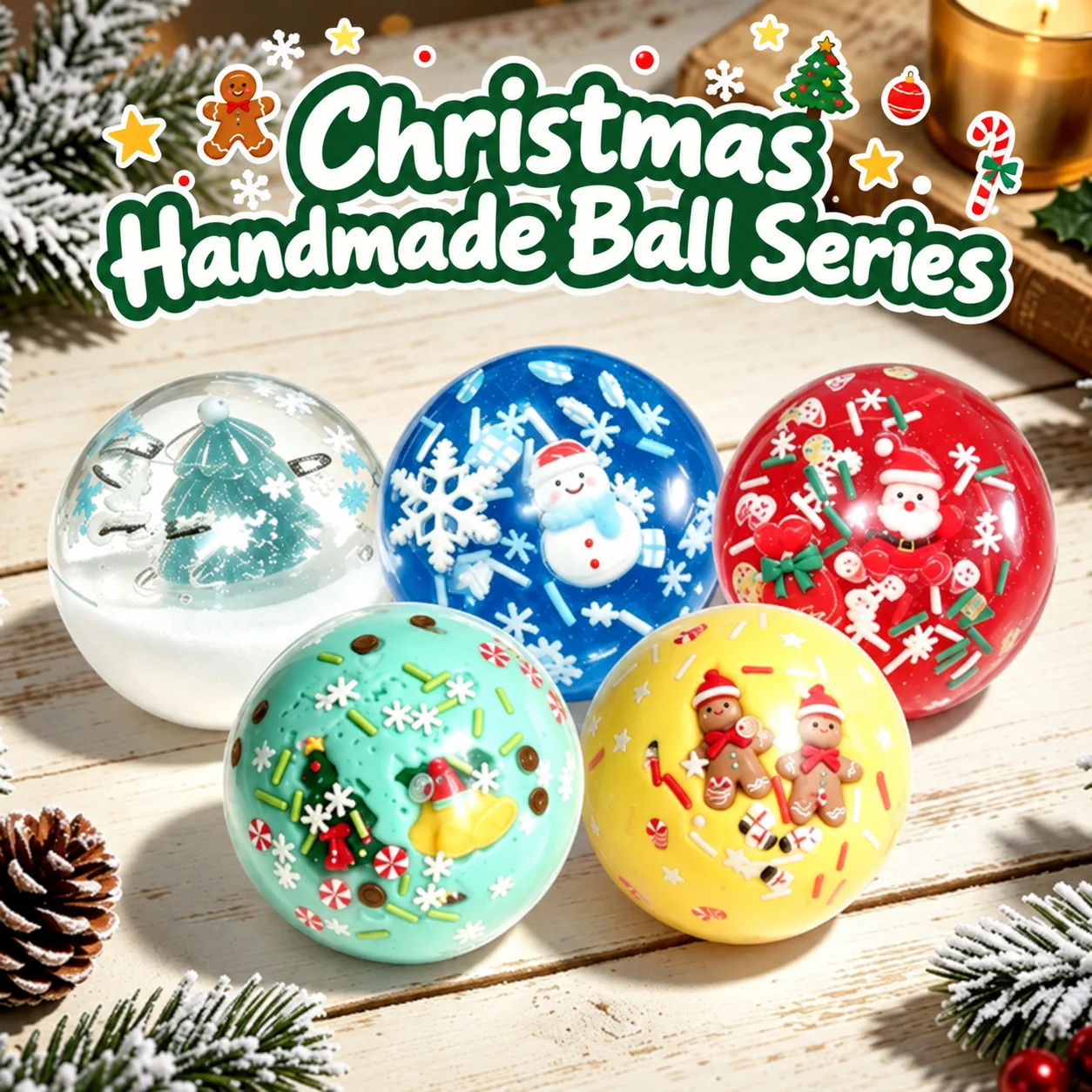 Christmas Squishy Stress Ball Toy Slow Rising Holiday Fidget
