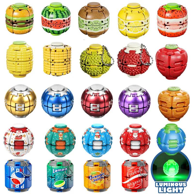 3D Printed Fidget Gyroball Stress Relief Toy Wholesale 3D Printed Fidget Gyroball Stress Relief Toy Wholesale Squishy Toy