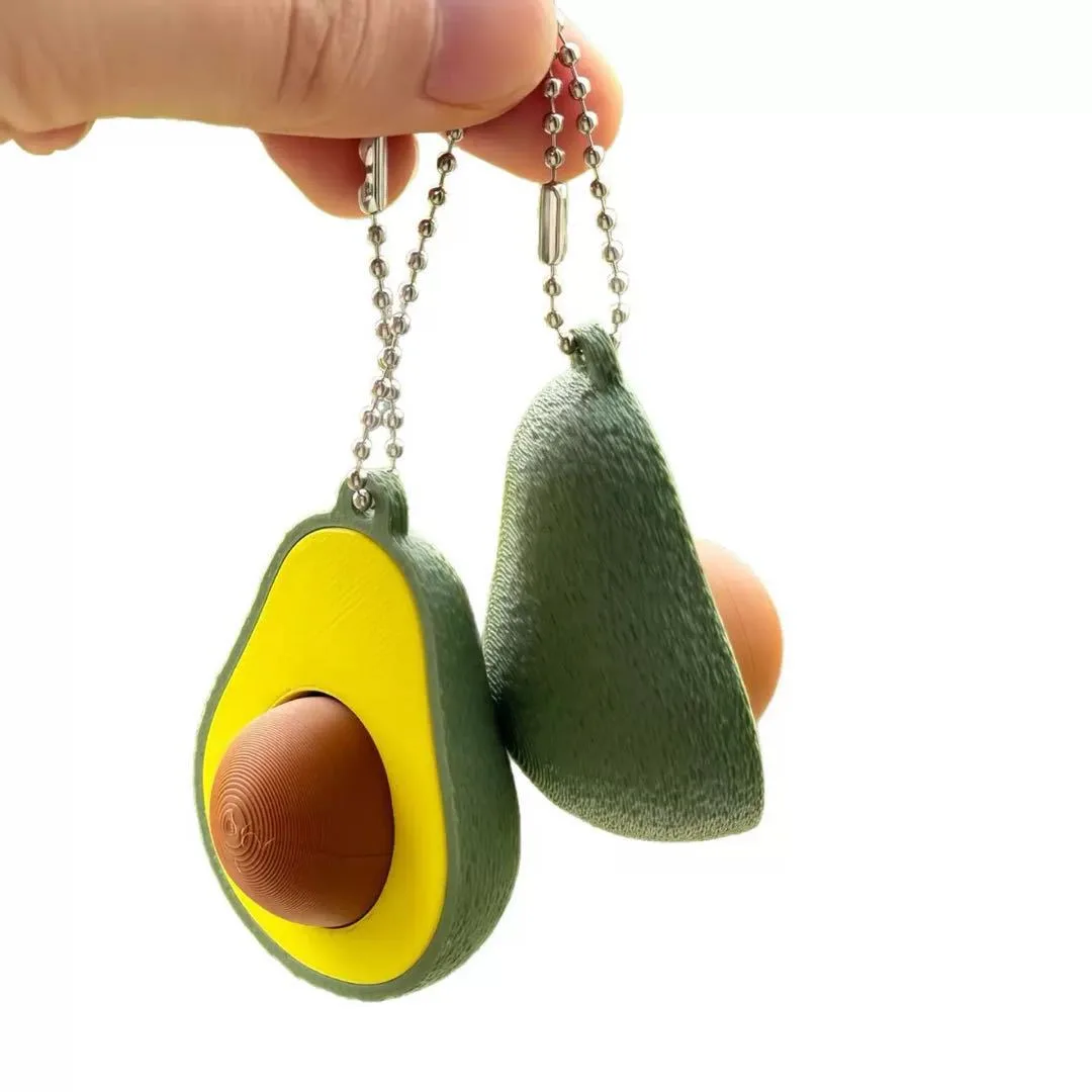 3D Printed Fruit & Veggie Clicker Keychain Squishy Toy Wholesale Squishy Toy 7