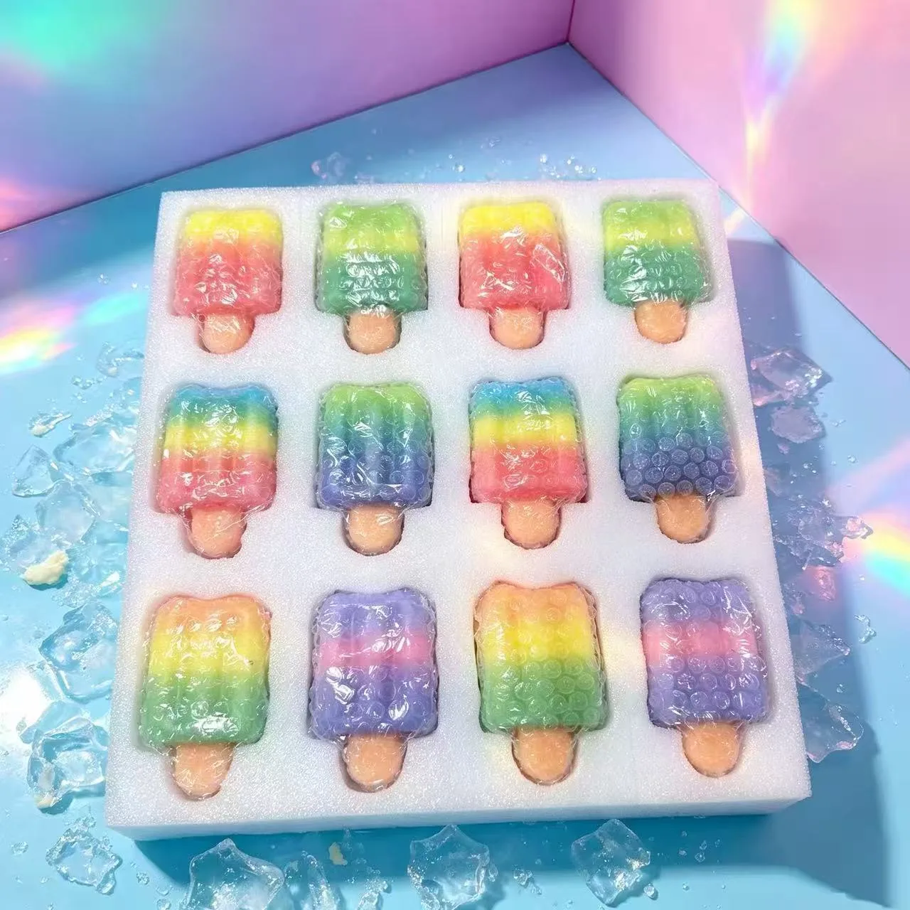 Crunchy Popsicle PU Slow Rising Squishy Toy Stress Relief Fidget Wholesale Squishy Toy 2