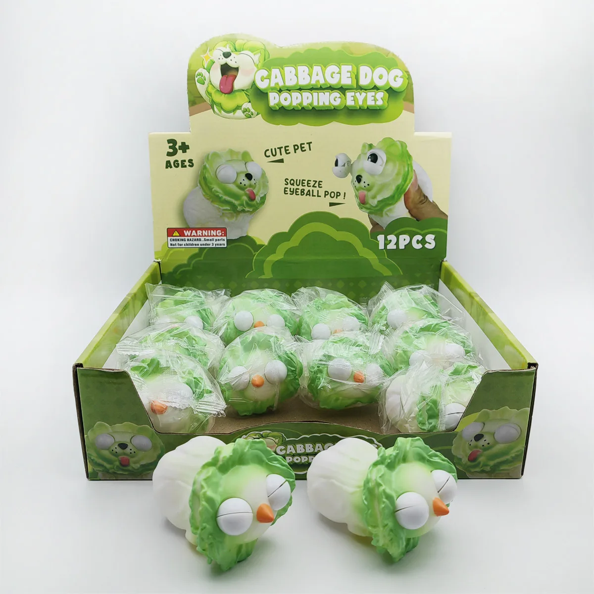 Cabbage Dog Pop-Eye Squishy Toy Novelty Stress Relief Toy Wholesale Squishy Toy 5
