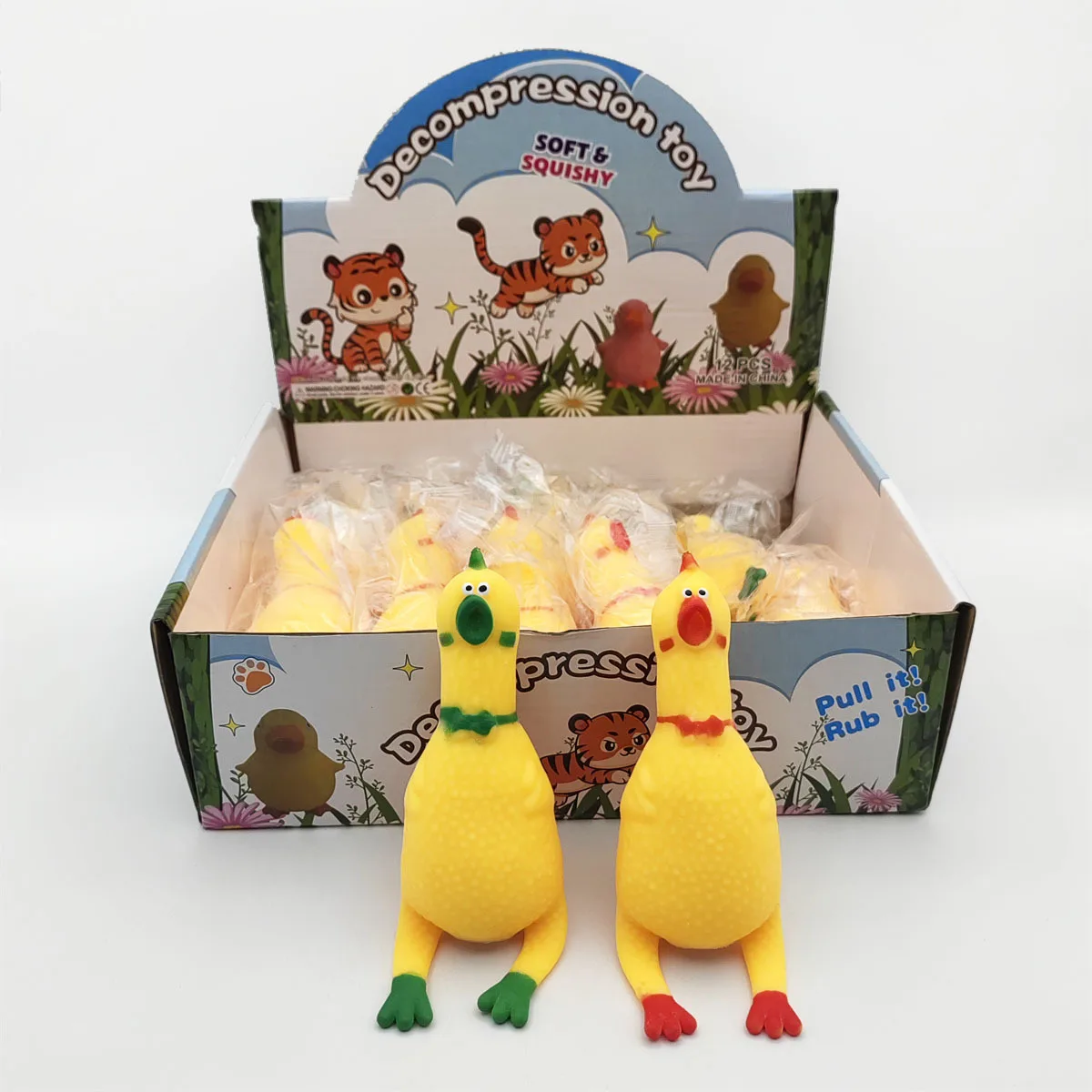 Screaming Chicken Squishy Toy Stretchy Novelty Stress Relief Toy Wholesale Squishy Toy 4