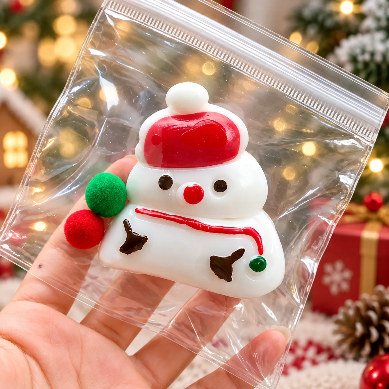 Christmas Santa Reindeer Squishy Toy Set Stress Relief Toy Wholesale Squishy Toy 3