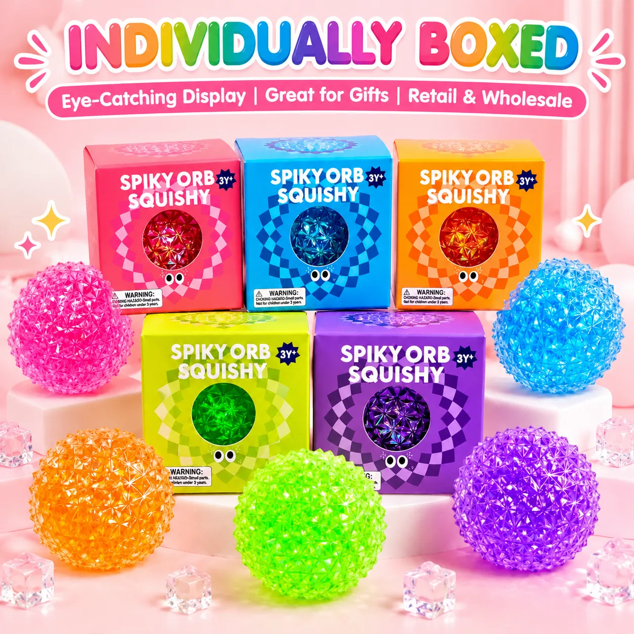 Diamond Squishy Ball Faceted Slow-Rising Stress Relief Toy Wholesale Squishy Toy 9