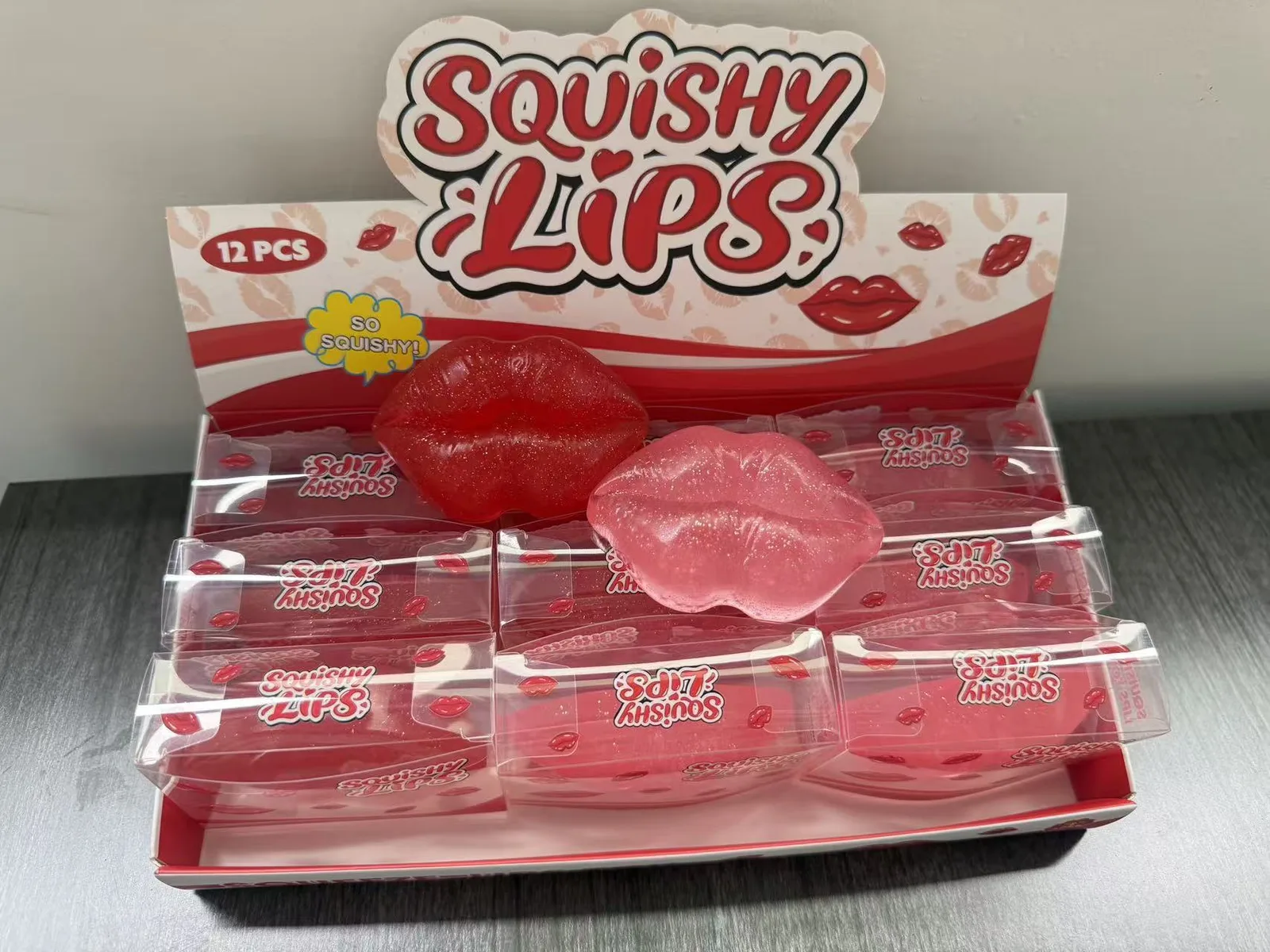 Realistic Red Lips Squishy Toy Soft Stress Relief Toy Wholesale Squishy Toy 3