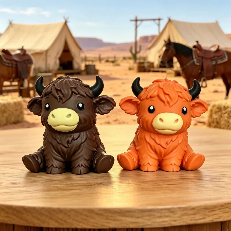 Highland Cow Squishy Stress Relief Toy Wholesale Squishy Toy 5