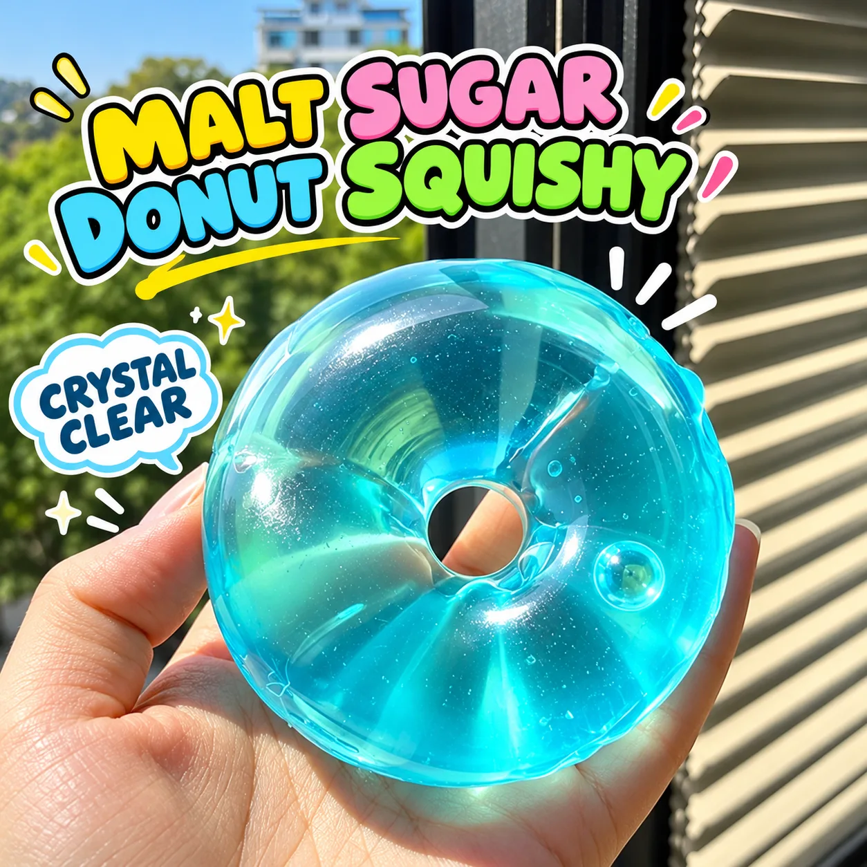 Malt Sugar Donut Squishy Toy Moldable Slow-Rising TPR Stress Relief Toy Wholesale Squishy Toy 6