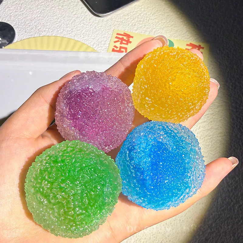 Textured Squishy Stress Relief Ball Soft TPR Fidget Toy Wholesale Squishy Toy 6