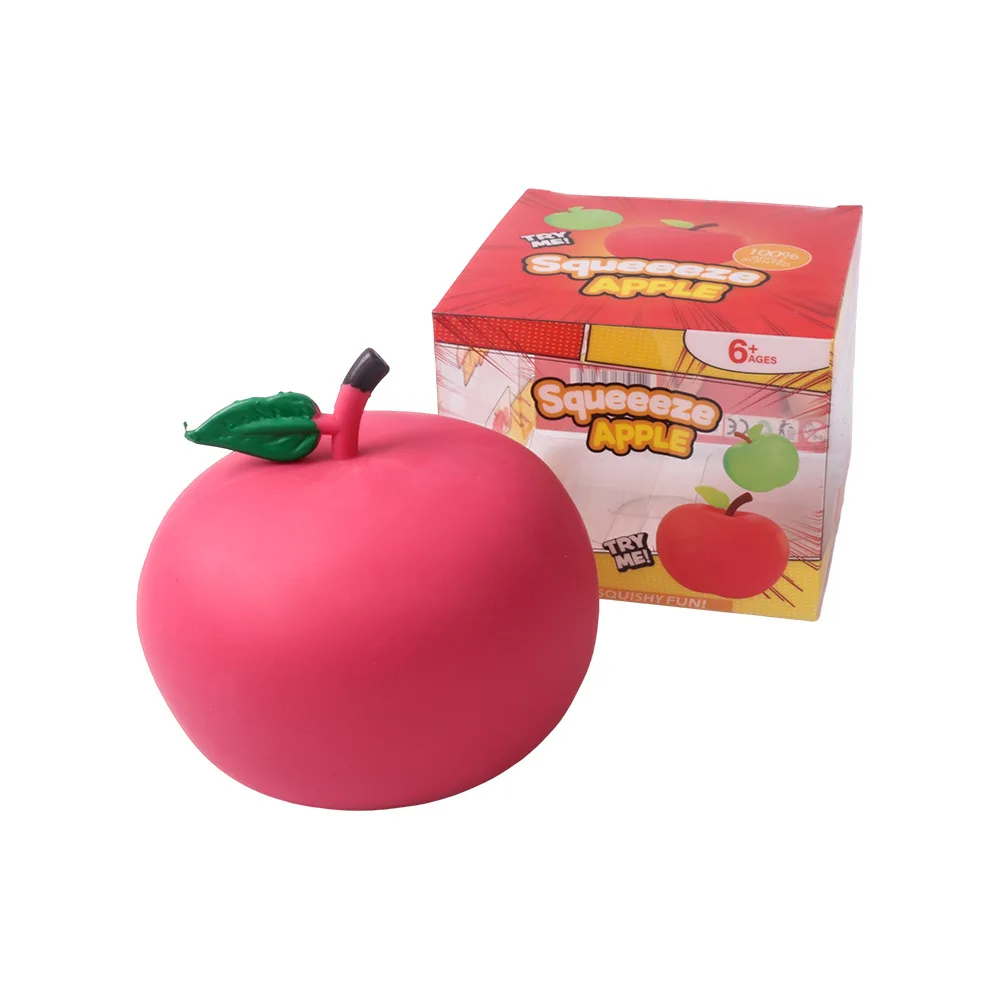 Scented Apple Squishy Toy Soft TPR Fruit Stress Relief Toy Wholesale Squishy Toy 2